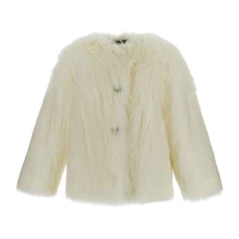 Dolce & Gabbana White Modacrylic Jackets & Coat